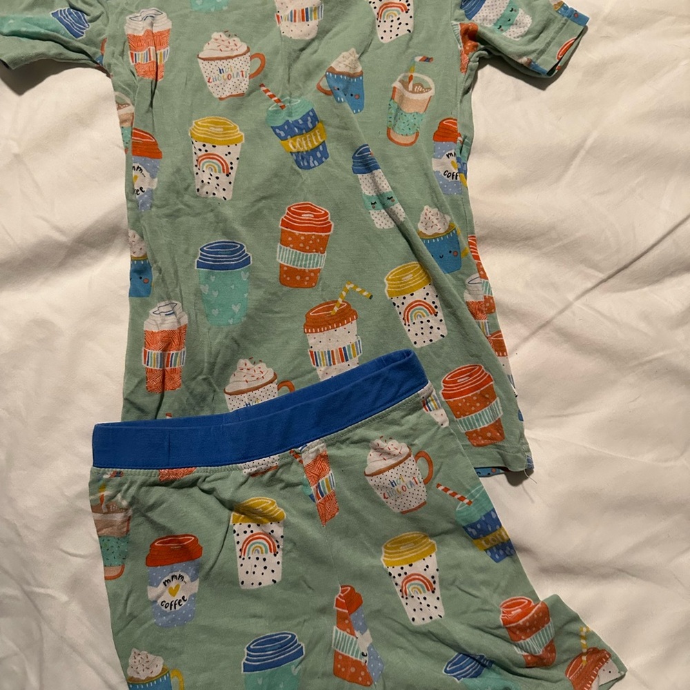 Little Sleepies I love you a Latte bamboo pajamas